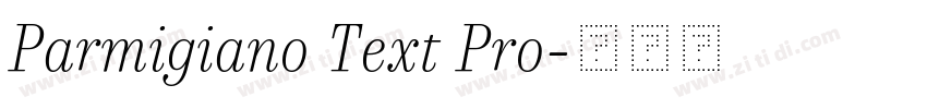 Parmigiano Text Pro字体转换